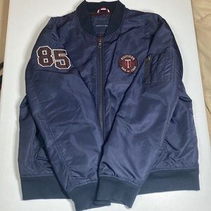 Tommy Hilfiger Navy Blue Bomber Jacket, Men’s XL